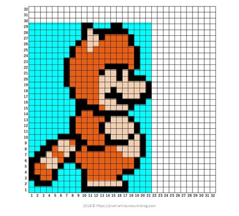 Mario Smb3 Tanooki Mario Master Of Gaming Pixel Art