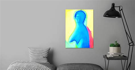 Nude Blue Woman Poster By Hans C Schrodter Displate
