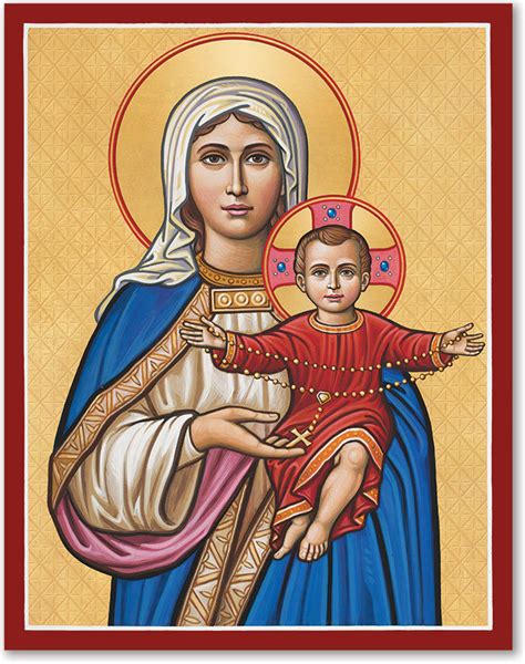 Icons Of The Virgin Mary Our Lady Of The Rosary Icon Monastery Icons