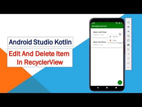 Kotlin Android How To Add In Recyclerview Popup Menu How To Delete And My Xxx Hot Girl