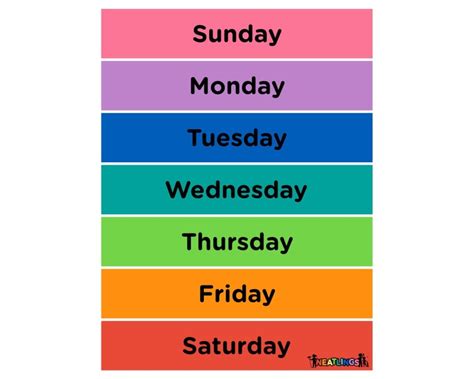 Printable Calendar Days Of The Week Month Calendar Printable Images
