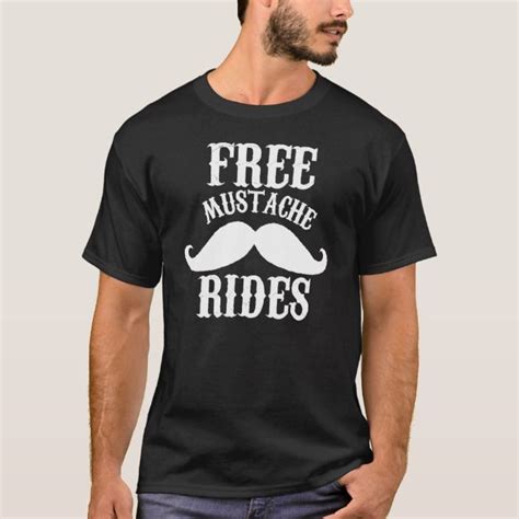 Free Mustache Rides Funny T Shirts With Text And Mustache Clipart This