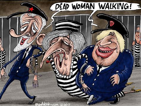 theresa may ridiculed by cartoonists across the globe after general election disaster the