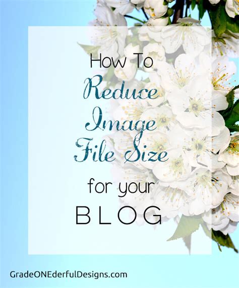 If the source tiff image is not compressed, this tool can help you save a lot of disk space; How to Reduce Image File Sizes for Your Bog | Grade ...