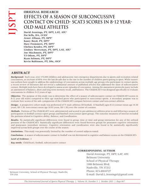 Pdf International Journal Of Sports Physical Therapy