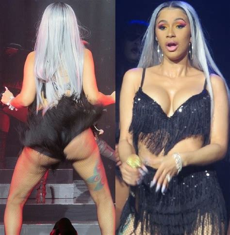 Cardi B Twerks On Stage As She Flashes Massive Backside And Cleavage In Fringed Bralet Photos