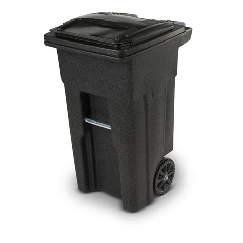 Toter Plastic 32 Gallon Manual Lift Curbside Trash And Recycling Bin