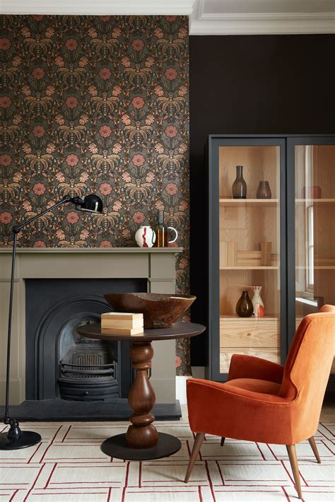 Living Room Wallpaper Fireplace Feature Wall 10 Chimney Breast