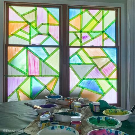 How To Make Faux Stained Glass Window Art Diy Hometalk