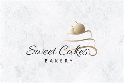 Bakery Logo Cake Logo Bakery Logo Design Digital Pre Made Etsy