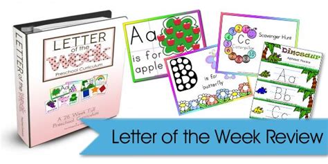 Letter Of The Week Video Review Confessions Of A Homeschooler