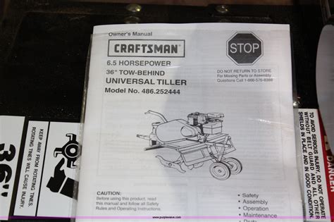 Craftsman 36 Tow Behind Tiller In Spring Hill Ks Item Ak9495 Sold