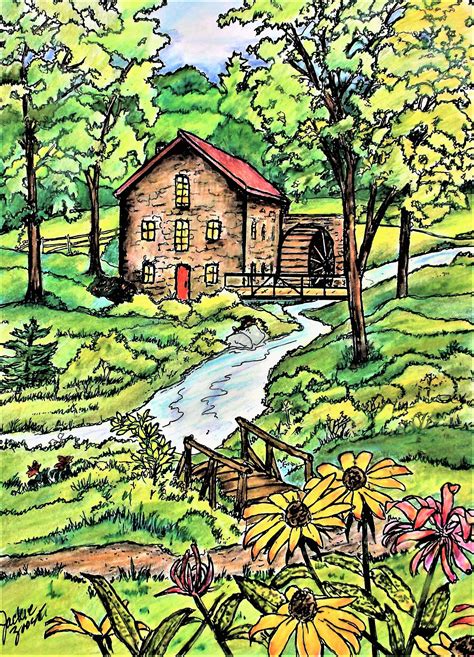 Colorist Jackie Zoost Artist Dot Barlowe From Country Scenes
