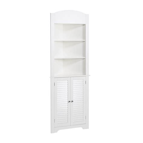 Riverridge Home Ellsworth Collection Tall Corner Cabinet White