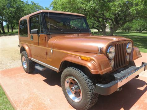 Jeep CJ 1982 COPPER BROWN, METALLIC For Sale ...