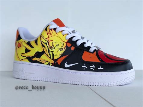 Naruto X Sasuke Air Force 1 Custom In 2022 Air Force 1 Custom Mens