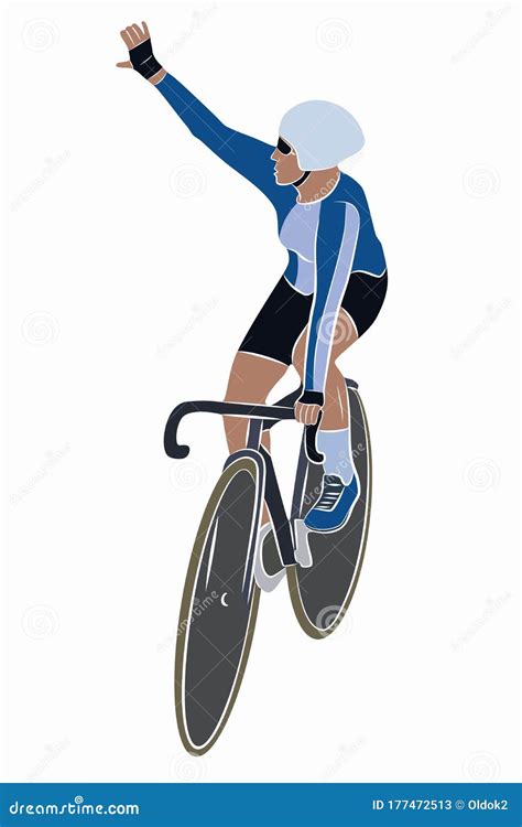 Illustration Of Cyclist Vector Draw Stock Vector Illustration Of Background Lifestyle