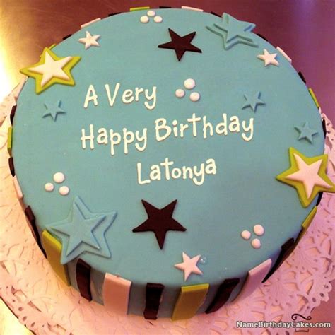 Happy Birthday Latonya Cakes Cards Wishes
