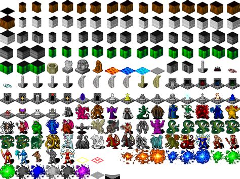 64x64 Isometric Roguelike Tiles Liberated Pixel Cup
