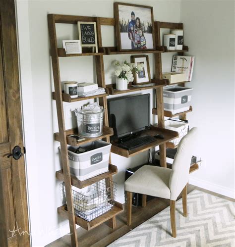 All of those diy computer desk ideas must be enough to get you inspired. Ana White | Leaning Wall Ladder Desk - DIY Projects