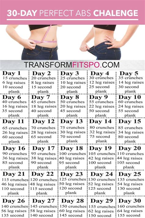 The 30 Day Perfect Abs Challenge Is Here To Help You Get Fit In Less Time