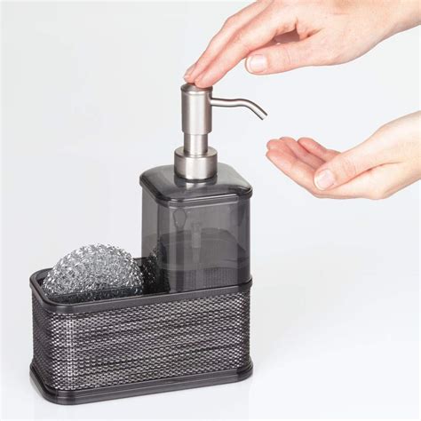 Mdesign Decorative Plastic Kitchen Sink Countertop Liquid Hand Soap