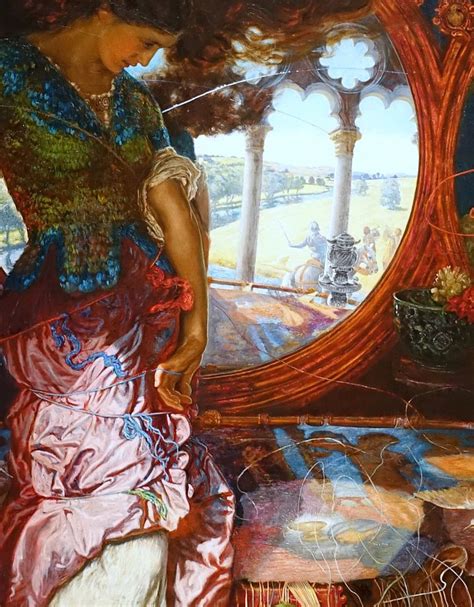 William Holman Hunt The Lady Of Shalott Poster And Leinwand Ohmyprints