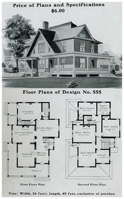 1900s Farmhouse Floor Plans Floorplansclick
