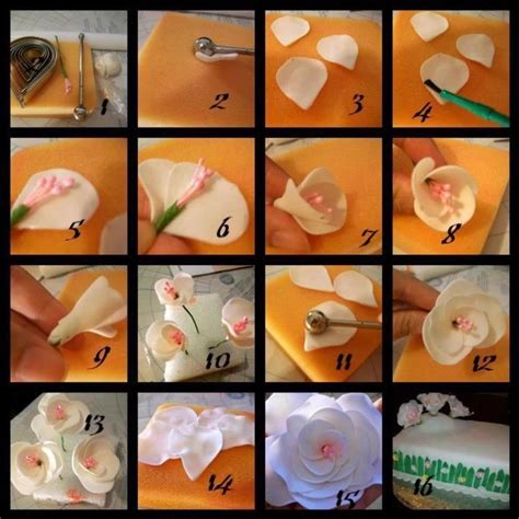 Pin By Annelise Krolack On Fimo How To Make It Sugar Flowers Tutorial