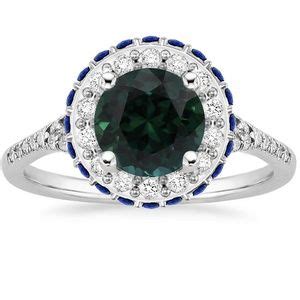 K White Gold Circa Diamond Ring With Sapphire Accents Ct Tw