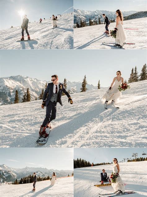 A Spring Skiing Wedding In Zell Am See Wild Connections Photography