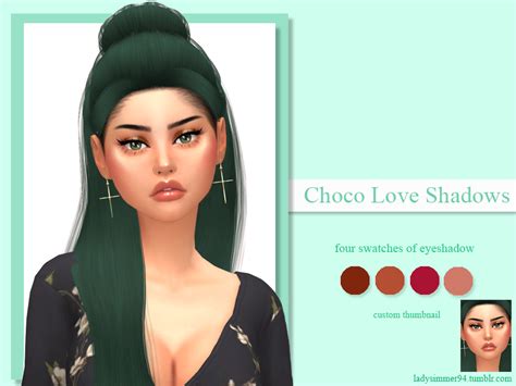 Sims 4 — Choco Love Shadows By Ladysimmer94 — Please Read Creator Notes