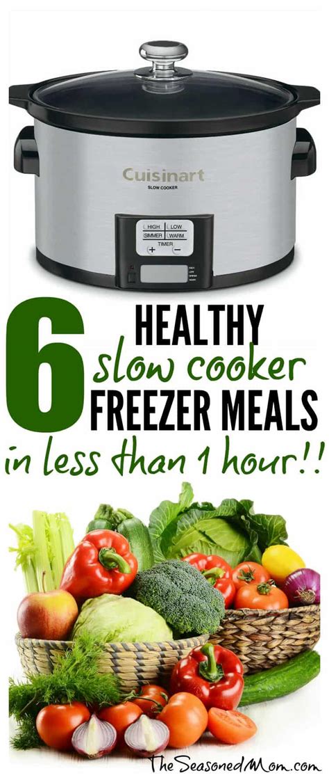Based on a low carb diet, with proven results how to cook chicken tandoori chicken slow cooked chicken chicken recipes cooking meals recipes healthy recipes food. 6 Healthy Slow Cooker Freezer Meals in Less Than 1 Hour! - The Seasoned Mom