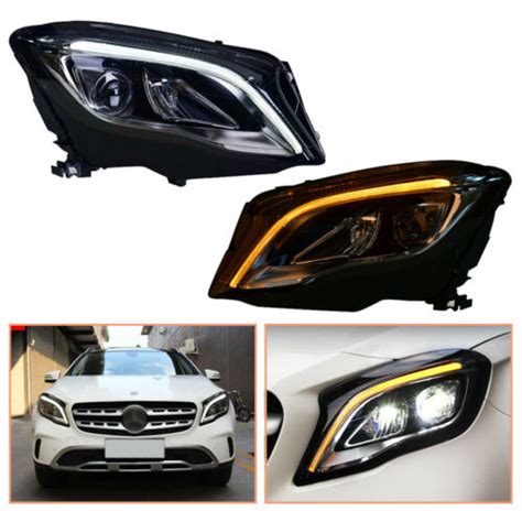 For Benz Gla Headlamps 2015 2019 Hid Projector Led Drl Replace Oem