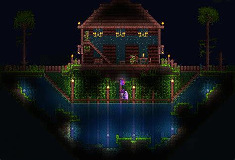 Floating Jungle House Terraria