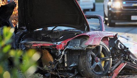así quedó el auto de paul walker tras el accidente que causó su muerte espectaculos peru21