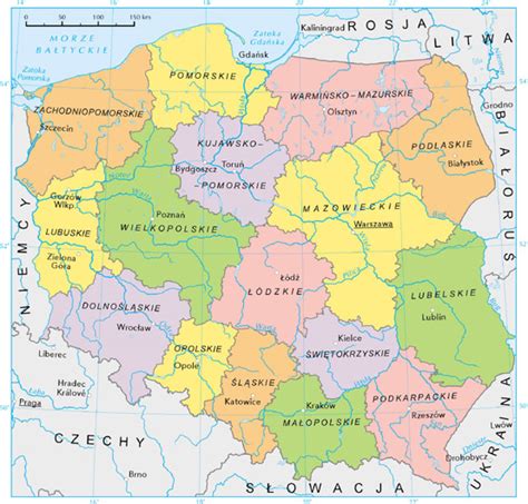 maps of poland and polish regions everything about poland