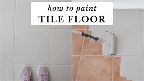 How To Paint Tile Floor Painting Tile Floors Before And After Youtube