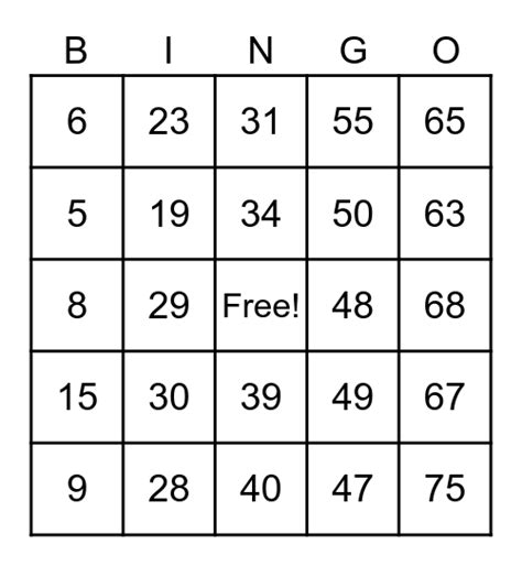 Printable bingo cards 1 75. 10x10 BINGO Card