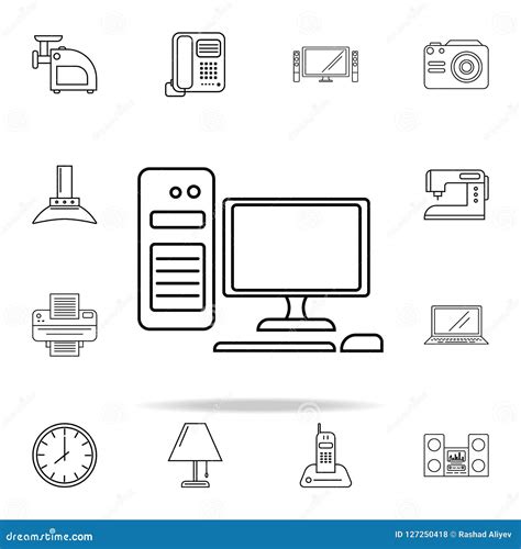 A Computer Icon Appliances Icons Universal Set For Web And Mobile