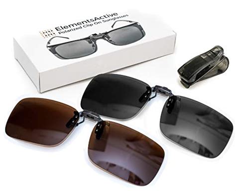 metallic rim polarized clip on driving sunglasses with flip up function anti reflective anti
