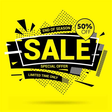 Sale Banner Template Design Special Offer End Of Season Special Offer