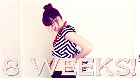 8 Weeks Pregnant Bump Shot Youtube