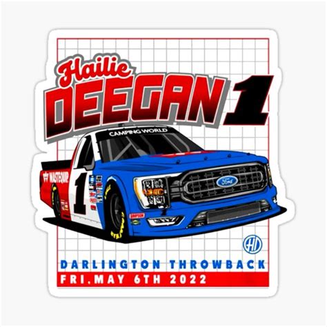 Hailie Deegan Merch Sticker For Sale By Williamrolland Redbubble