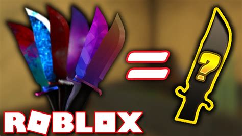 Crafting My First Ever Exotic Knife Roblox Assassin Youtube