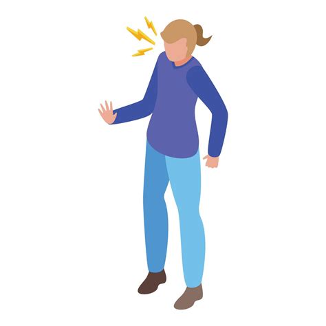 Angry conversation icon isometric vector. Cute female talk 42523643