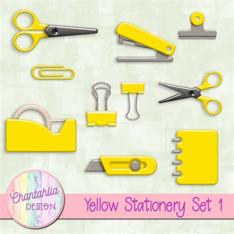 Yellow Stationery Set 1 Chantahlia Design