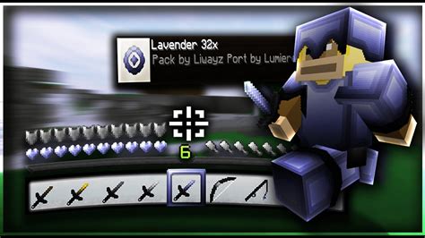 Lavender 32x Liwayz Mcpe Pvp Texture Pack Mcpe Fps Boost Texture