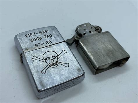 Jp 人気柄本物 1967年製 Zippo Viet Nam ベトナムジッポ ベトナム戦争 フルメタルジャケット 骸骨