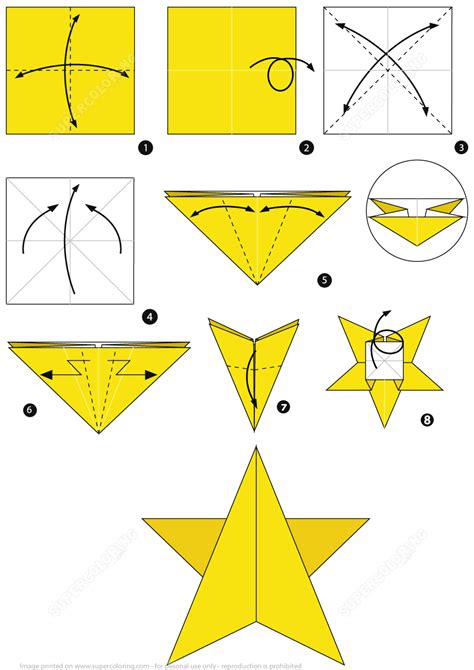 Origami Star Printable Instructions Printable Word Searches